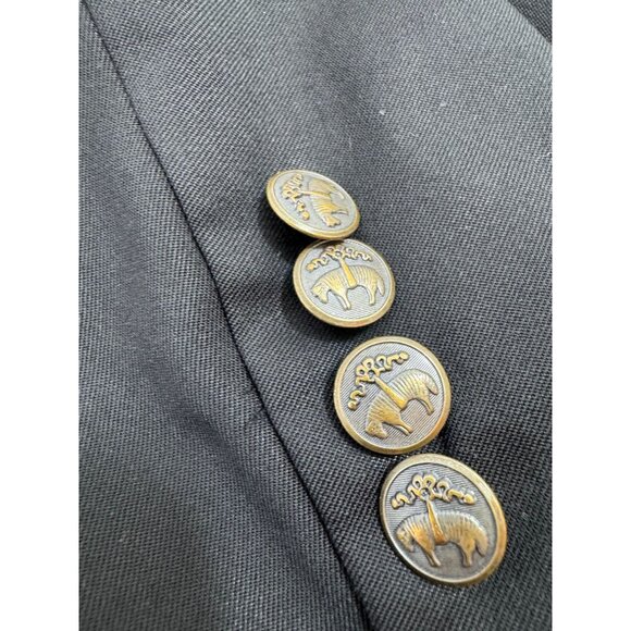 Brooks Brothers Blazer Mens 44R Madison Fit Bronze 2 Button Black Single Vent